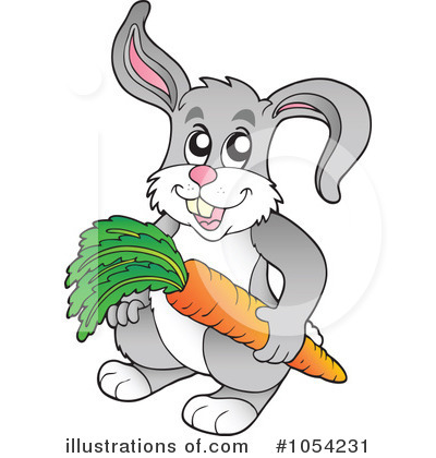 Royalty-Free (RF) Rabbit Clipart Illustration by visekart - Stock Sample #1054231