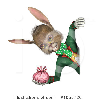 Royalty-Free (RF) Rabbit Clipart Illustration by Michael Schmeling - Stock Sample #1055726