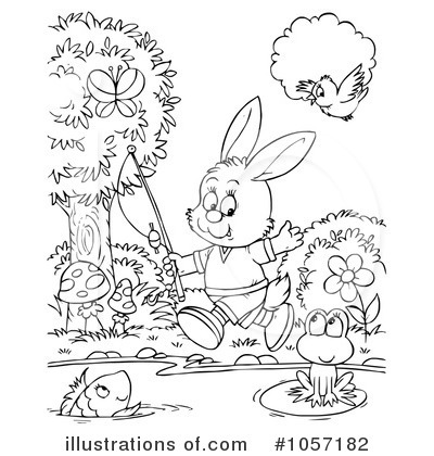 Royalty-Free (RF) Rabbit Clipart Illustration by Alex Bannykh - Stock Sample #1057182