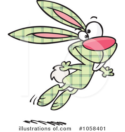 Royalty-Free (RF) Rabbit Clipart Illustration by toonaday - Stock Sample #1058401