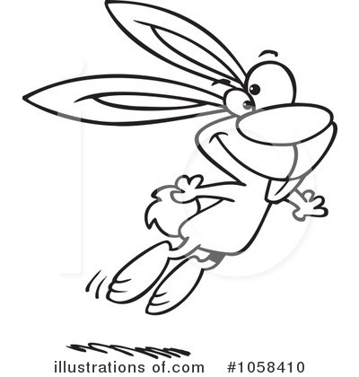 Royalty-Free (RF) Rabbit Clipart Illustration by toonaday - Stock Sample #1058410
