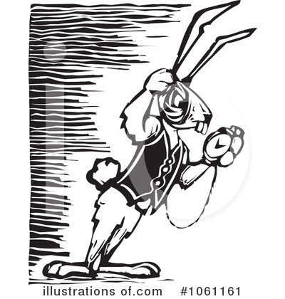 Royalty-Free (RF) Rabbit Clipart Illustration by xunantunich - Stock Sample #1061161