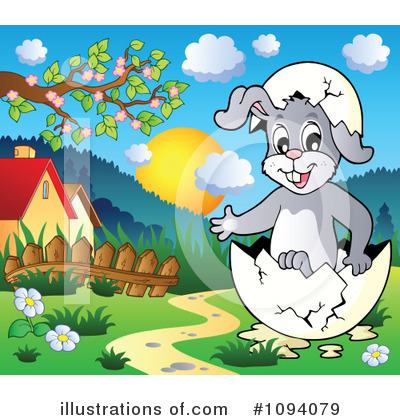 Royalty-Free (RF) Rabbit Clipart Illustration by visekart - Stock Sample #1094079