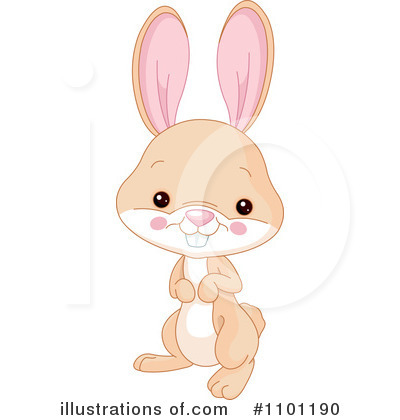 Royalty-Free (RF) Rabbit Clipart Illustration by Pushkin - Stock Sample #1101190