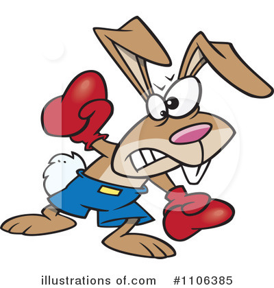 Royalty-Free (RF) Rabbit Clipart Illustration by toonaday - Stock Sample #1106385