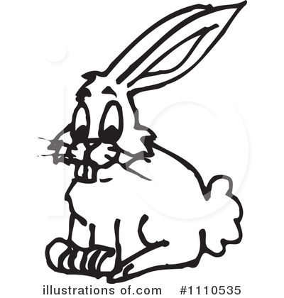 Royalty-Free (RF) Rabbit Clipart Illustration by Dennis Holmes Designs - Stock Sample #1110535