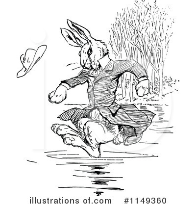 Royalty-Free (RF) Rabbit Clipart Illustration by Prawny Vintage - Stock Sample #1149360