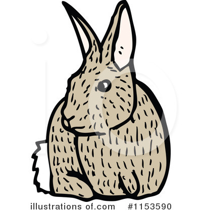 Royalty-Free (RF) Rabbit Clipart Illustration by lineartestpilot - Stock Sample #1153590
