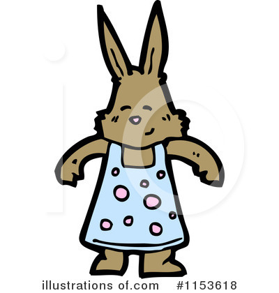 Royalty-Free (RF) Rabbit Clipart Illustration by lineartestpilot - Stock Sample #1153618