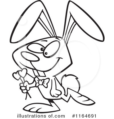 Royalty-Free (RF) Rabbit Clipart Illustration by toonaday - Stock Sample #1164691