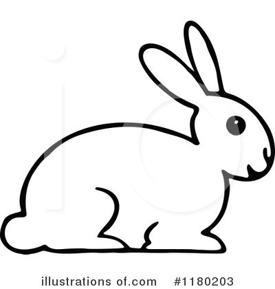 Royalty-Free (RF) Rabbit Clipart Illustration by Prawny Vintage - Stock Sample #1180203