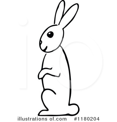 Royalty-Free (RF) Rabbit Clipart Illustration by Prawny Vintage - Stock Sample #1180204