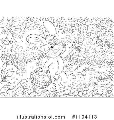 Royalty-Free (RF) Rabbit Clipart Illustration by Alex Bannykh - Stock Sample #1194113