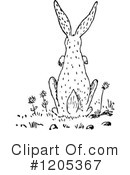 Rabbit Clipart #1205367 by Prawny Vintage