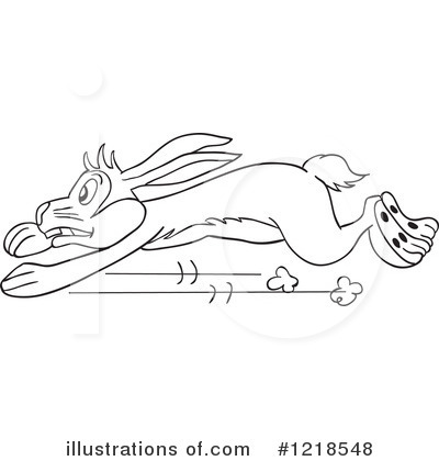 Royalty-Free (RF) Rabbit Clipart Illustration by LaffToon - Stock Sample #1218548