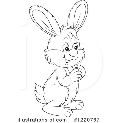 Royalty-Free (RF) Rabbit Clipart Illustration by Alex Bannykh - Stock Sample #1220767