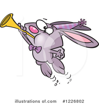 Royalty-Free (RF) Rabbit Clipart Illustration by toonaday - Stock Sample #1226802