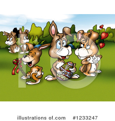 Royalty-Free (RF) Rabbit Clipart Illustration by dero - Stock Sample #1233247