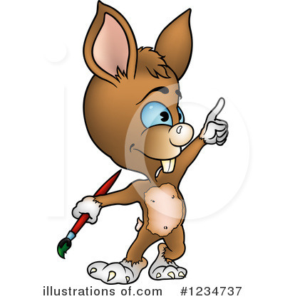 Royalty-Free (RF) Rabbit Clipart Illustration by dero - Stock Sample #1234737