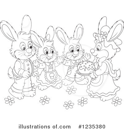 Royalty-Free (RF) Rabbit Clipart Illustration by Alex Bannykh - Stock Sample #1235380