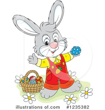 Royalty-Free (RF) Rabbit Clipart Illustration by Alex Bannykh - Stock Sample #1235382