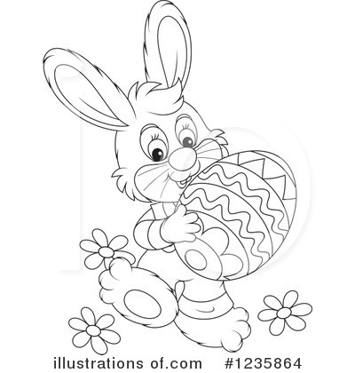 Royalty-Free (RF) Rabbit Clipart Illustration by Alex Bannykh - Stock Sample #1235864