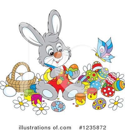 Royalty-Free (RF) Rabbit Clipart Illustration by Alex Bannykh - Stock Sample #1235872