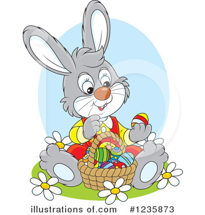 Royalty-Free (RF) Rabbit Clipart Illustration by Alex Bannykh - Stock Sample #1235873
