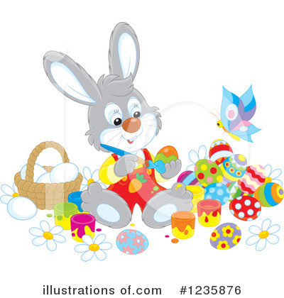 Royalty-Free (RF) Rabbit Clipart Illustration by Alex Bannykh - Stock Sample #1235876