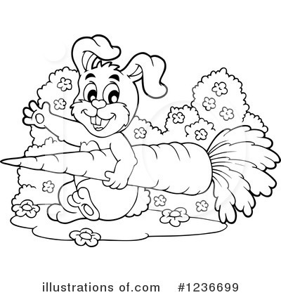 Royalty-Free (RF) Rabbit Clipart Illustration by visekart - Stock Sample #1236699