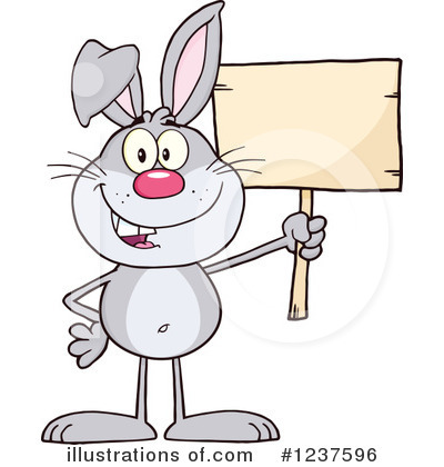 Royalty-Free (RF) Rabbit Clipart Illustration by Hit Toon - Stock Sample #1237596