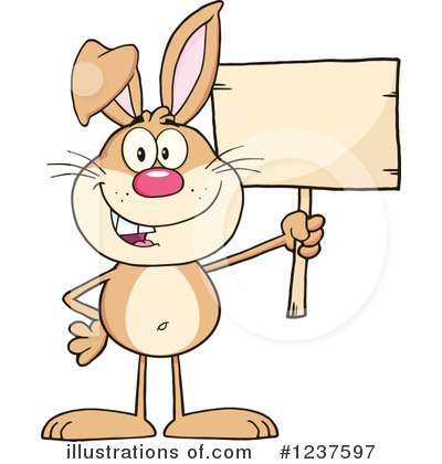 Royalty-Free (RF) Rabbit Clipart Illustration by Hit Toon - Stock Sample #1237597