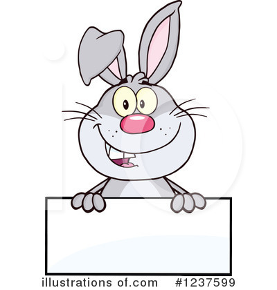 Royalty-Free (RF) Rabbit Clipart Illustration by Hit Toon - Stock Sample #1237599