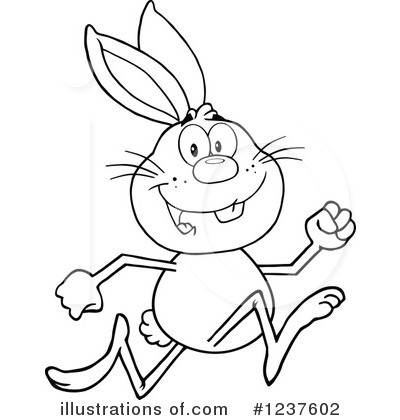 Royalty-Free (RF) Rabbit Clipart Illustration by Hit Toon - Stock Sample #1237602