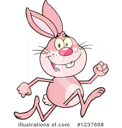 Royalty-Free (RF) Rabbit Clipart Illustration by Hit Toon - Stock Sample #1237608