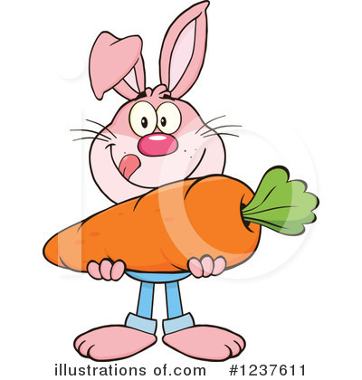 Royalty-Free (RF) Rabbit Clipart Illustration by Hit Toon - Stock Sample #1237611