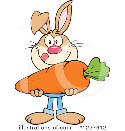 Royalty-Free (RF) Rabbit Clipart Illustration by Hit Toon - Stock Sample #1237612