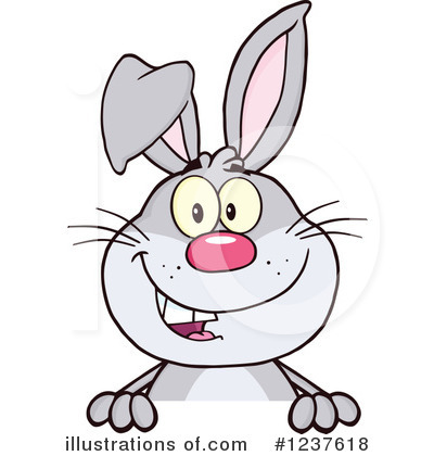 Royalty-Free (RF) Rabbit Clipart Illustration by Hit Toon - Stock Sample #1237618