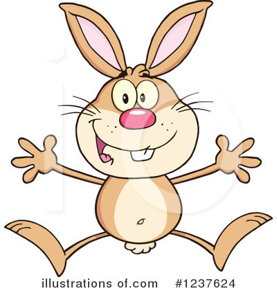 Royalty-Free (RF) Rabbit Clipart Illustration by Hit Toon - Stock Sample #1237624