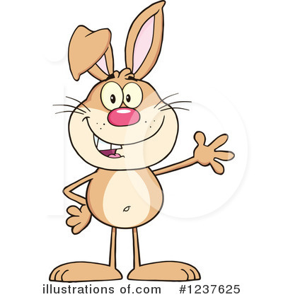 Royalty-Free (RF) Rabbit Clipart Illustration by Hit Toon - Stock Sample #1237625
