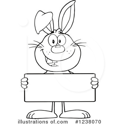 Royalty-Free (RF) Rabbit Clipart Illustration by Hit Toon - Stock Sample #1238070