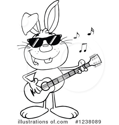 Royalty-Free (RF) Rabbit Clipart Illustration by Hit Toon - Stock Sample #1238089