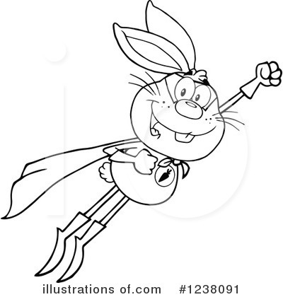 Royalty-Free (RF) Rabbit Clipart Illustration by Hit Toon - Stock Sample #1238091