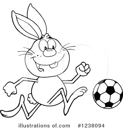 Royalty-Free (RF) Rabbit Clipart Illustration by Hit Toon - Stock Sample #1238094
