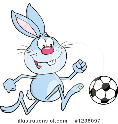 Royalty-Free (RF) Rabbit Clipart Illustration by Hit Toon - Stock Sample #1238097