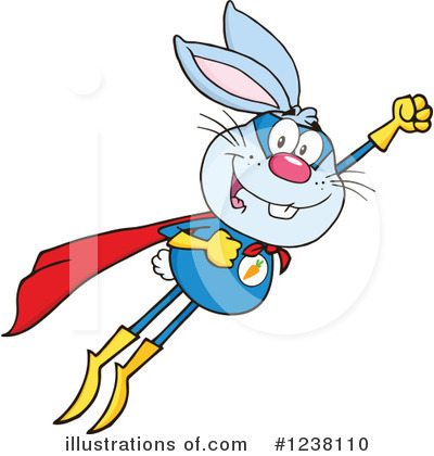 Royalty-Free (RF) Rabbit Clipart Illustration by Hit Toon - Stock Sample #1238110