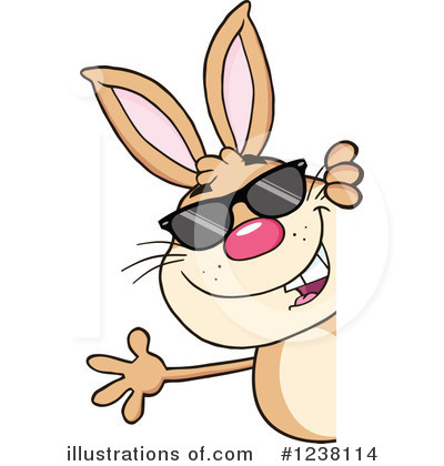 Royalty-Free (RF) Rabbit Clipart Illustration by Hit Toon - Stock Sample #1238114