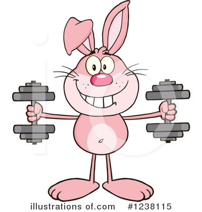 Royalty-Free (RF) Rabbit Clipart Illustration by Hit Toon - Stock Sample #1238115