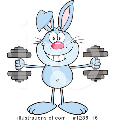 Royalty-Free (RF) Rabbit Clipart Illustration by Hit Toon - Stock Sample #1238116