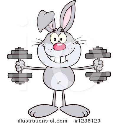 Royalty-Free (RF) Rabbit Clipart Illustration by Hit Toon - Stock Sample #1238129